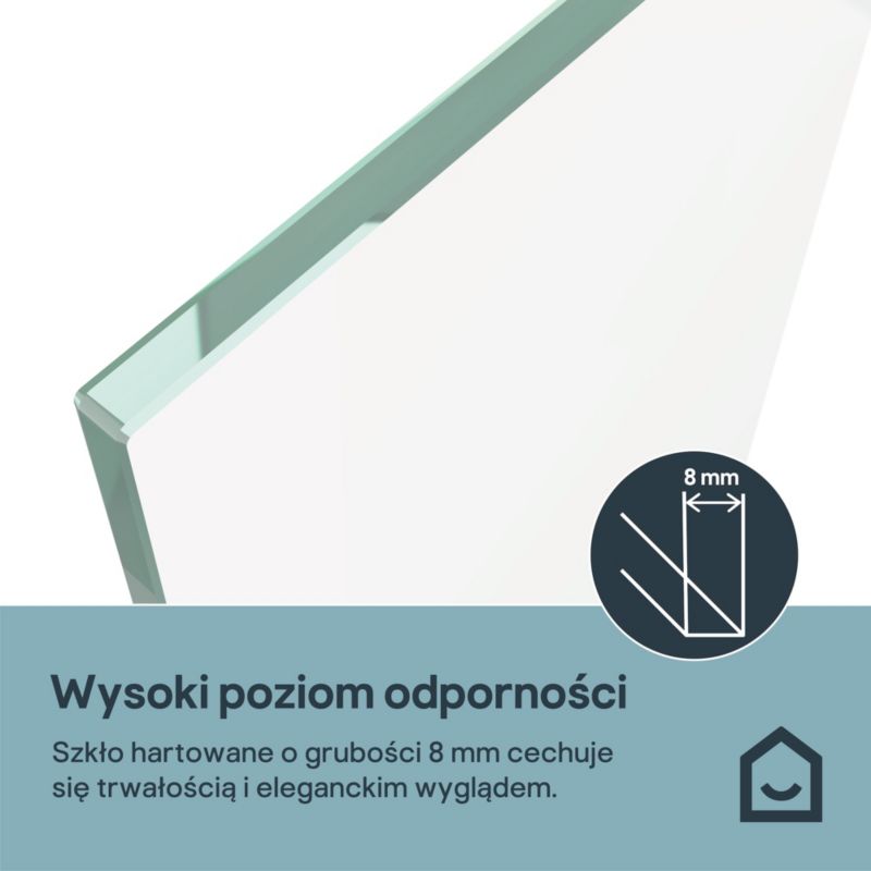 Walk-in Brusevæg 125 x 195 cm Kobberbrun/Transparent | 5063022796394