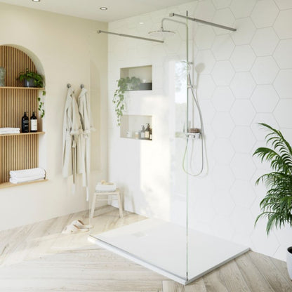 Walk-in Brusevæg Ledava 120 cm Krom/Transparent