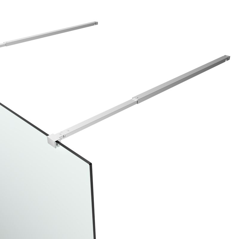 Walk-in Brusevæg Ledava 120 cm Krom/Transparent