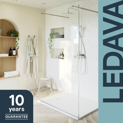 Walk-in Brusevæg Ledava 120 cm Krom/Transparent
