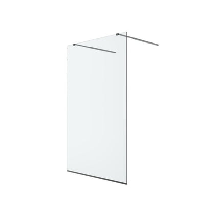 Walk-in Bruseniche 120 cm Sort Gennemsigtigt Glas