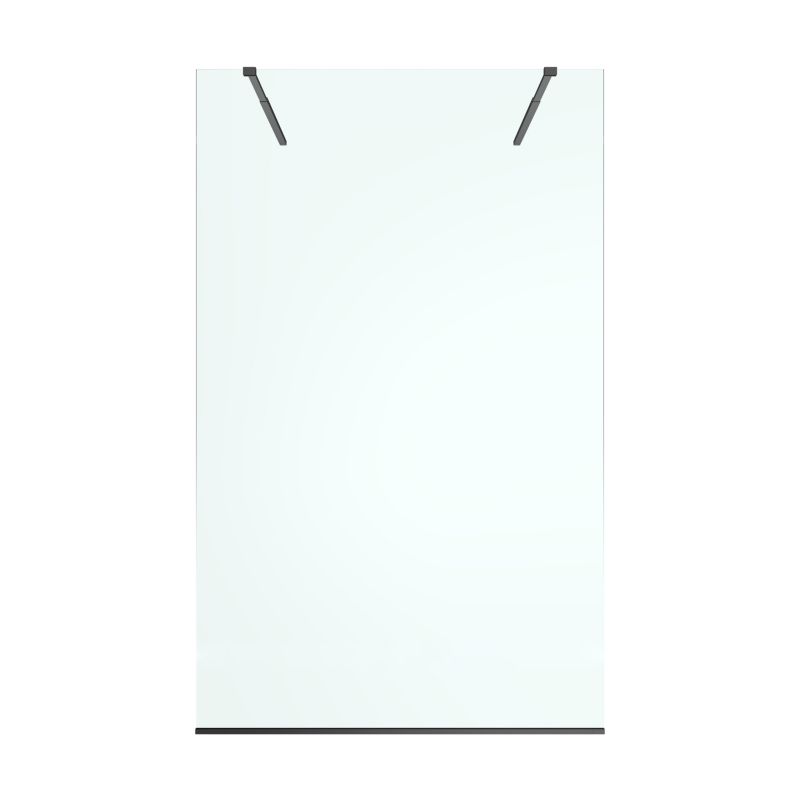 Walk-in Bruseniche 120 cm Sort Gennemsigtigt Glas