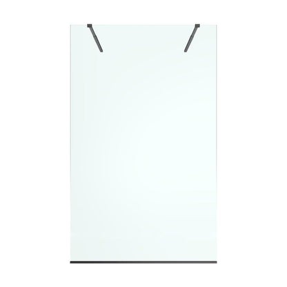 Walk-in Bruseniche 120 cm Sort Gennemsigtigt Glas