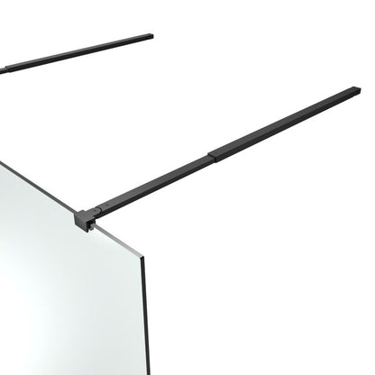 Walk-in Bruseniche 120 cm Sort Gennemsigtigt Glas