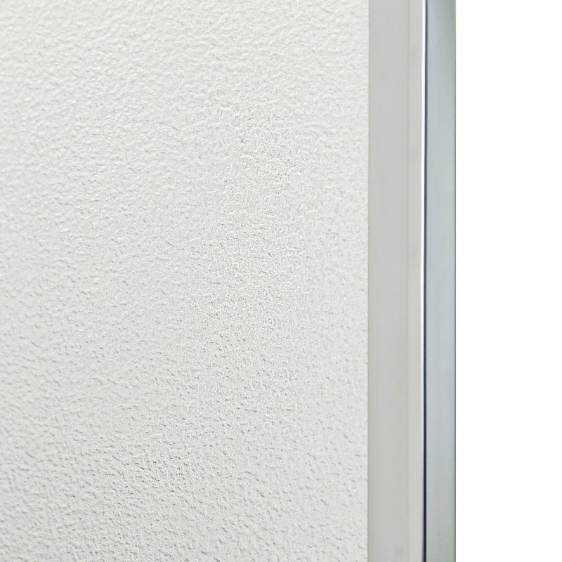 Brusehjørne med Dyb Bundkar 90x90 cm Mælkehvidt Glas
