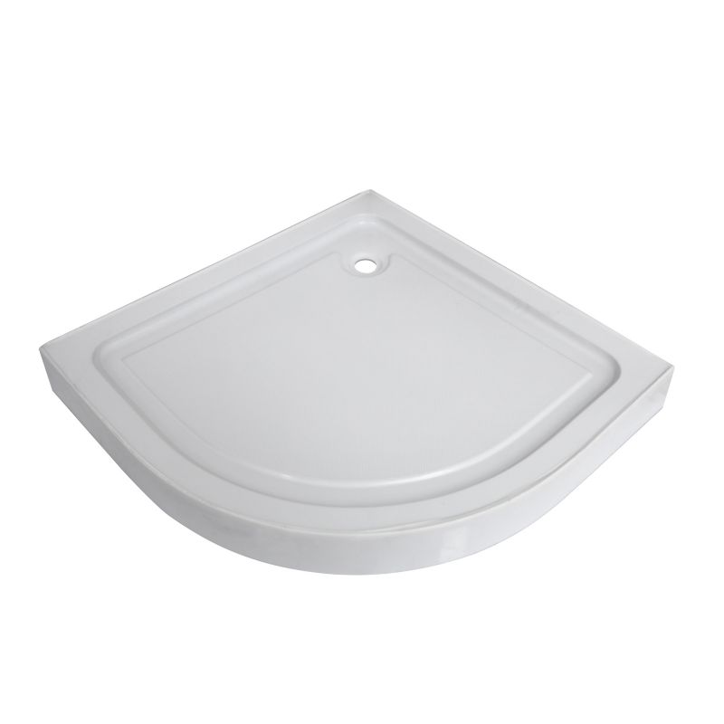 Halvcirkelformet Brusekabine 80x80x192 cm med Brusekar BS-SE-A106