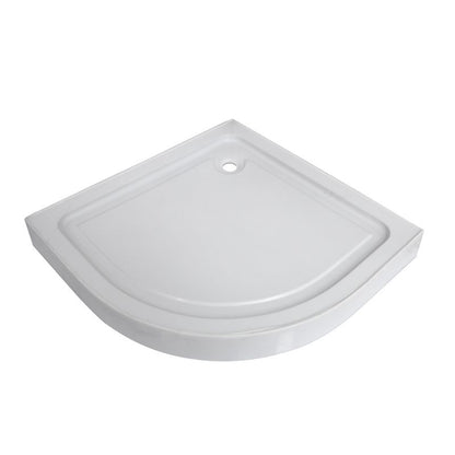 Halvcirkelformet Brusekabine 80x80x192 cm med Brusekar BS-SE-A106