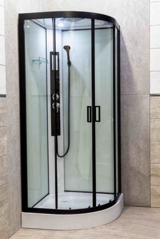 Hydromassagebrusekabine Petrus 90x90 cm sort
