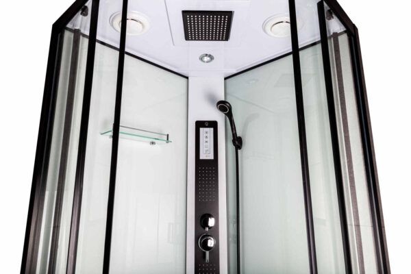 Hydromassagebrusekabine Petrus 90x90 cm sort