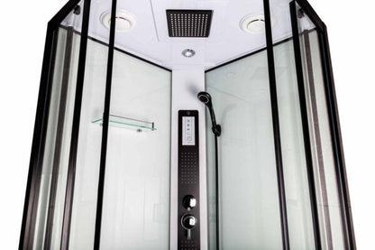 Hydromassagebrusekabine Petrus 90x90 cm sort