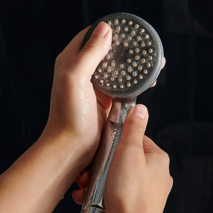 Bruserkabine med Hydromassage Onega 90 cm Halvrund Lav Bund Sølv