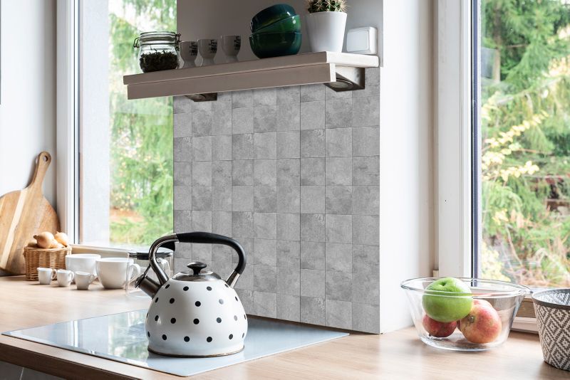 Selvklæbende fliser Tulup beton patchwork 30 x 30 cm 9 stk.