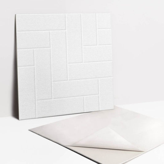 Selvklæbende fliser Tulup elegante lyse mursten 30x30 cm 9 stk.