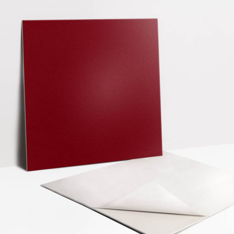 Selvklæbende fliser Tulup i bordeaux farve 30x30 cm, 9 stk.