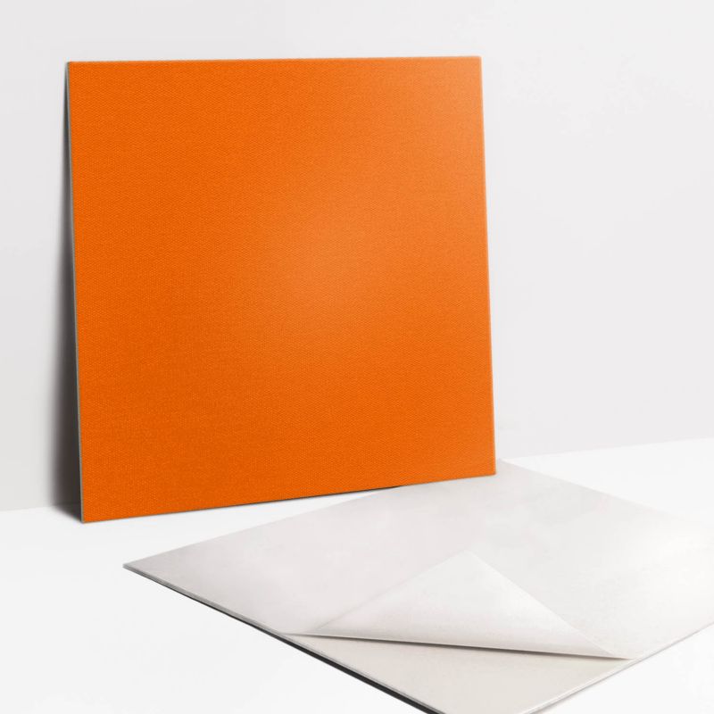 Selvklæbende fliser Tulup i orange farve 30x30 cm, 9 stk.