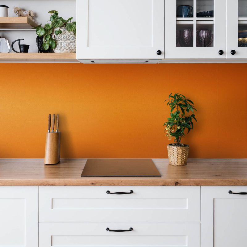 Selvklæbende fliser Tulup i orange farve 30x30 cm, 9 stk.