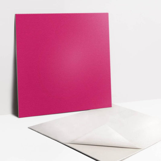 Selvklæbende fliser Tulup i pink 30 x 30 cm, 9 stk.