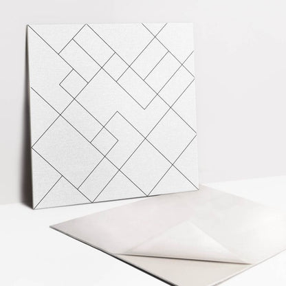 Selvklæbende fliser Tulup minimalistiske kvadrater 30 x 30 cm, 9 stk.