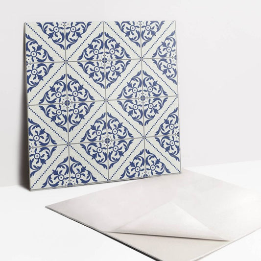 Selvklæbende fliser Tulup portugisiske blå fliser 30x30 cm 9 stk.