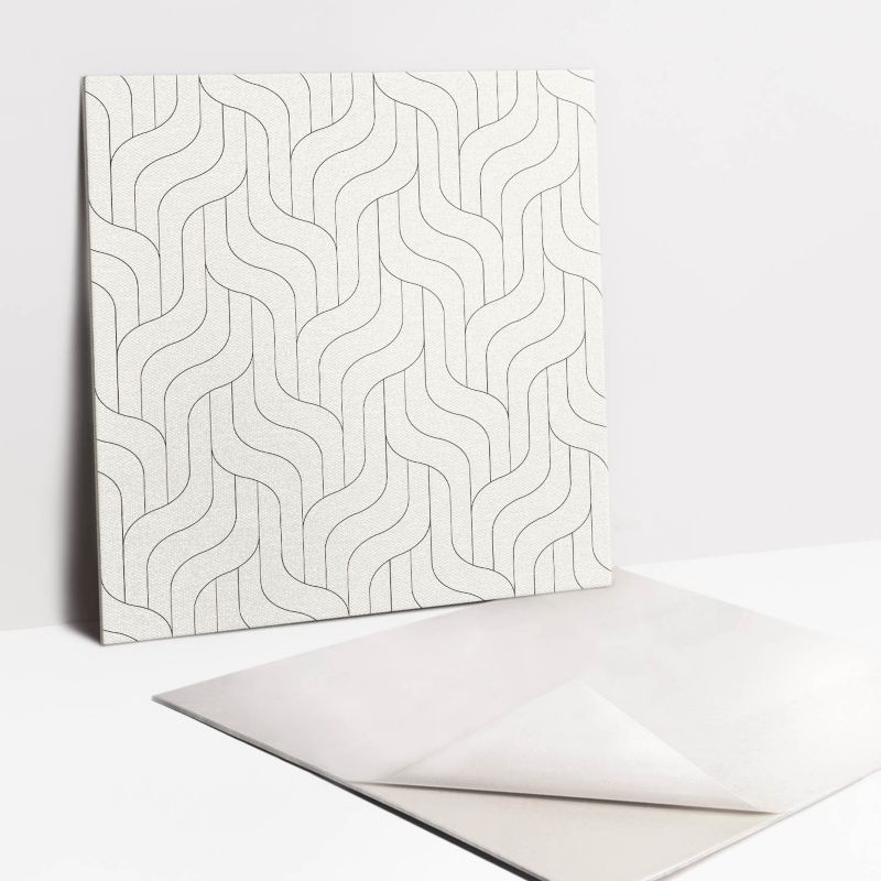 Selvklæbende fliser Tulup regelmæssige linjer 30 x 30 cm 9 stk.