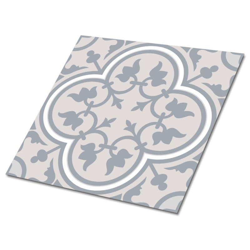 Selvklæbende vinylfliser Tulup med blomsterdesign 30 x 30 cm, 9 stk.