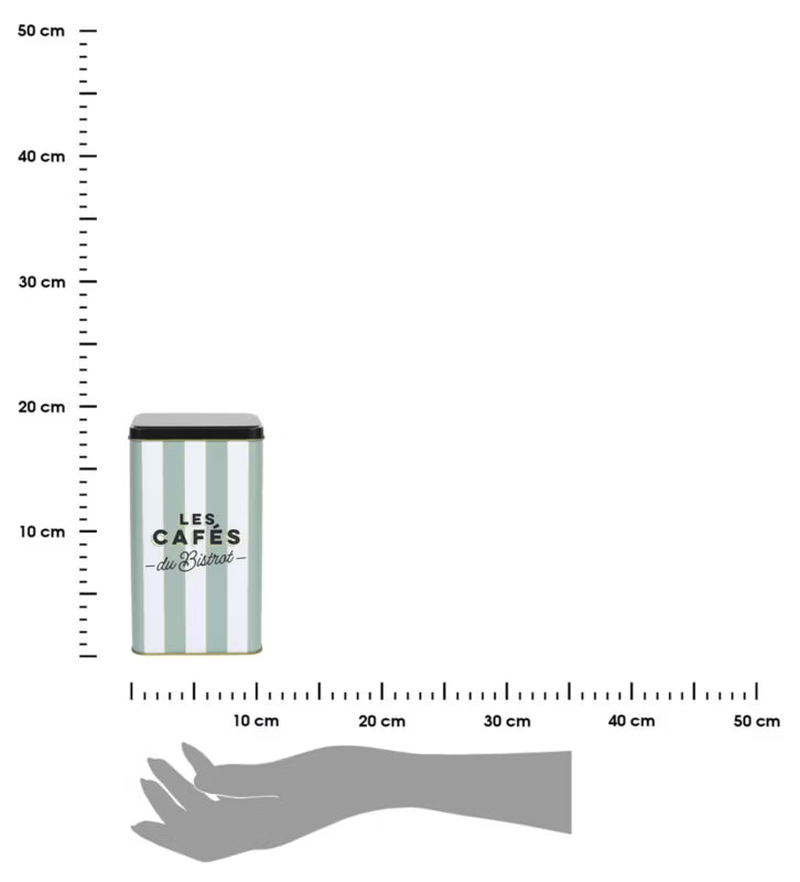 Kaffedåse Bistrot 18,4 cm Grøn 2 L