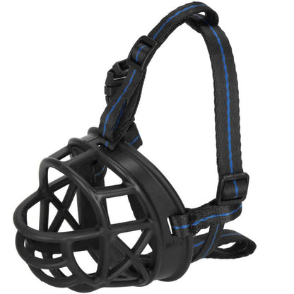 Springos fysiologisk hundemuzzle str. L, justerbar, anatomisk, sort, 1 stk.