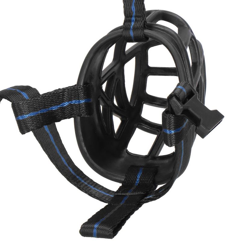 Springos fysiologisk hundemuzzle str. L, justerbar, anatomisk, sort, 1 stk.