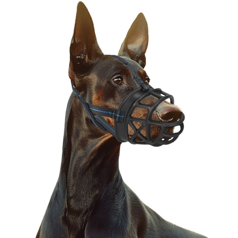 Springos fysiologisk hundemundkurv XXL, justerbar og anatomisk, sort, 1 stk.