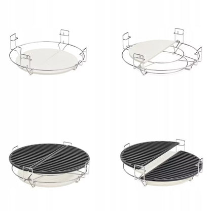 Kamado Grill EG26 66 cm Sort med Vogn