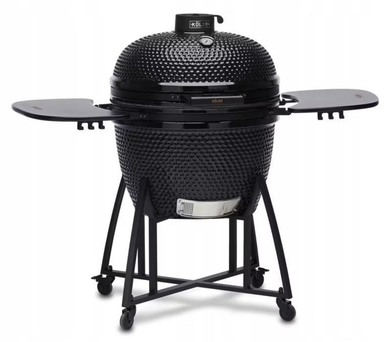 Kamado Grill EG26 66 cm Sort med Vogn