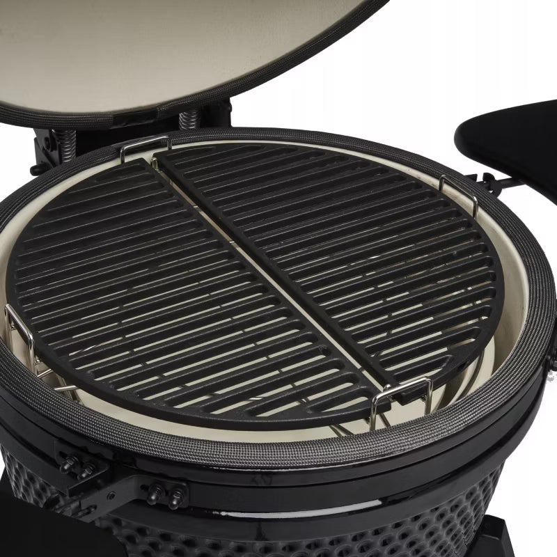 Kamado Grill EG26 66 cm Sort med Vogn