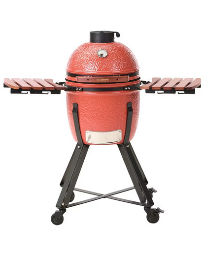 Kamado Kulgrill 111x53 cm Rød Keramisk