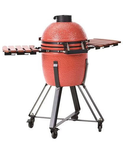 Kamado Kulgrill 111x53 cm Rød Keramisk