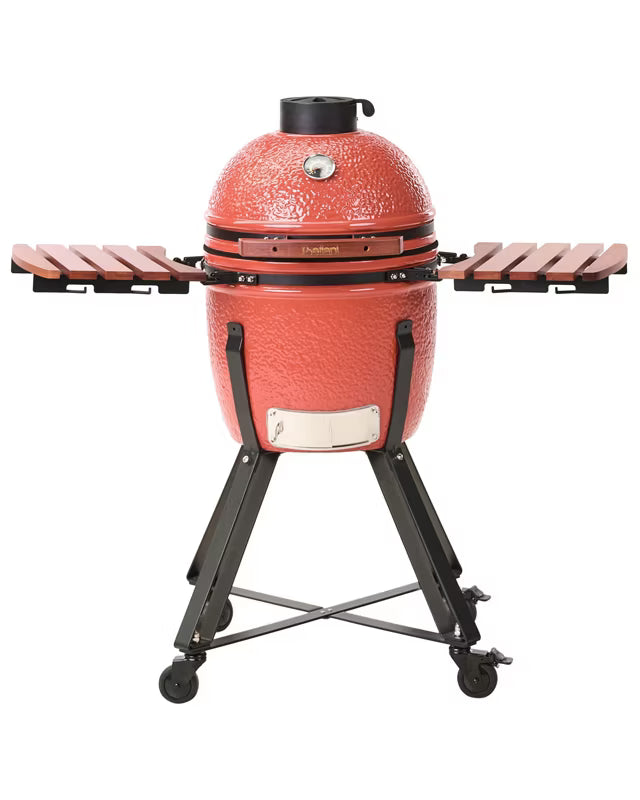 Kamado Kulgrill 111x53 cm Rød Keramisk