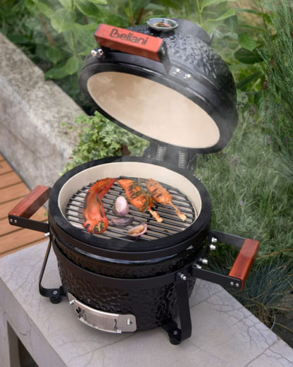 Kamado Kulgrill 54x35x48 cm Keramisk Sort