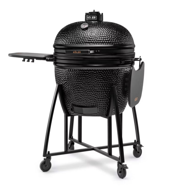 Kamado Kulgrill EG29 74 cm Sort med Vogn