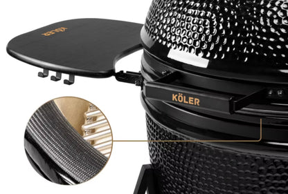 Kamado Kulgrill EG29 74 cm Sort med Vogn