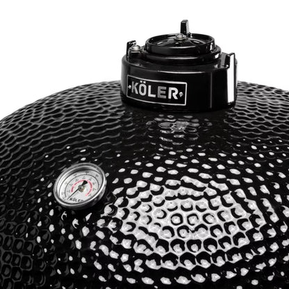 Kamado Kulgrill EG29 74 cm Sort med Vogn