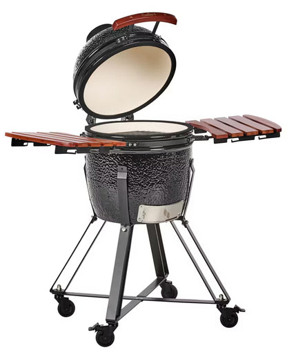 Kamado Kulgrill 111x53x112 cm Keramisk Sort