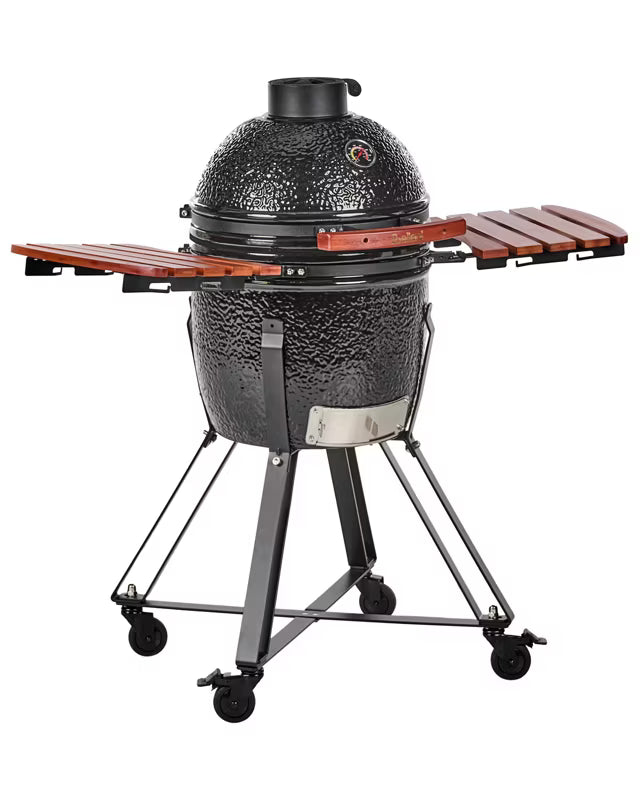 Kamado Kulgrill 111x53x112 cm Keramisk Sort
