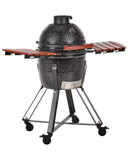 Kamado Kulgrill 111x53x112 cm Keramisk Sort