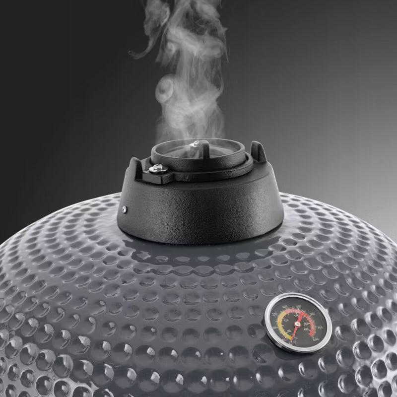 Kamado XL Kulgrill Keramisk Ø48 cm Sort