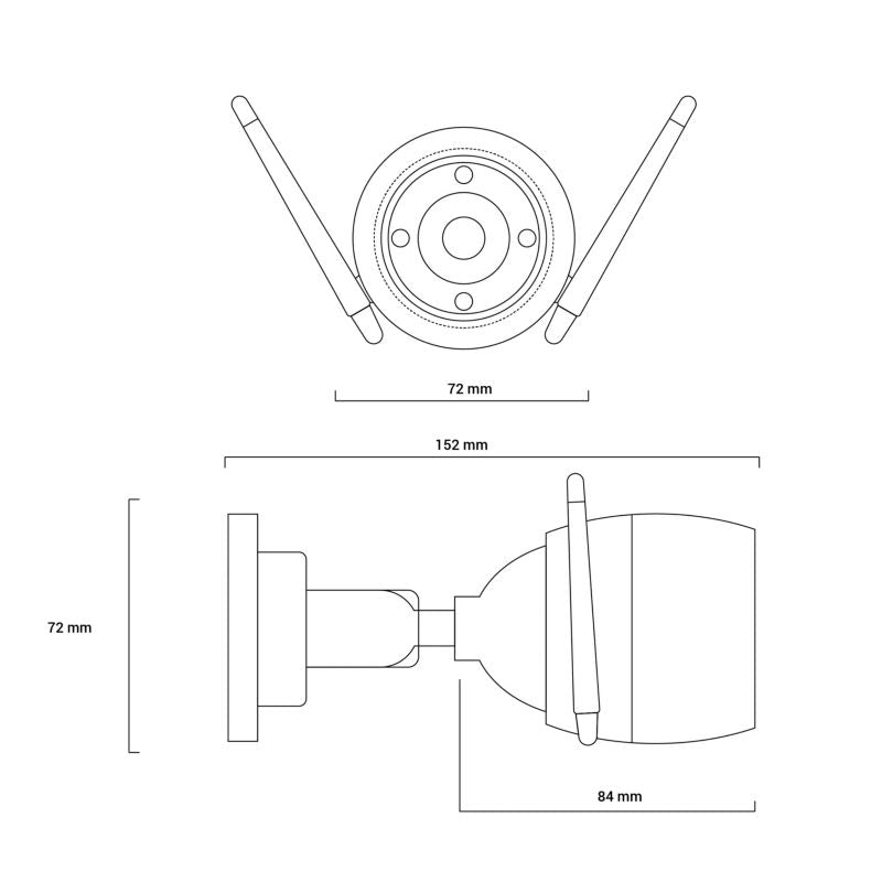 Udendørs WiFi-kamera Ezviz H3C
