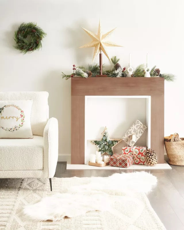 Kaminramme Boyanup 110x102 cm Lyst Træ