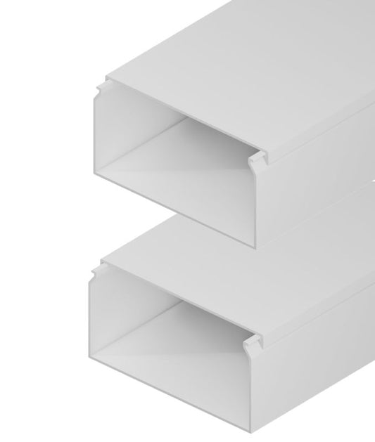 Edo elektroinstallationskanal 80/40 2 m hvid 2 stk.