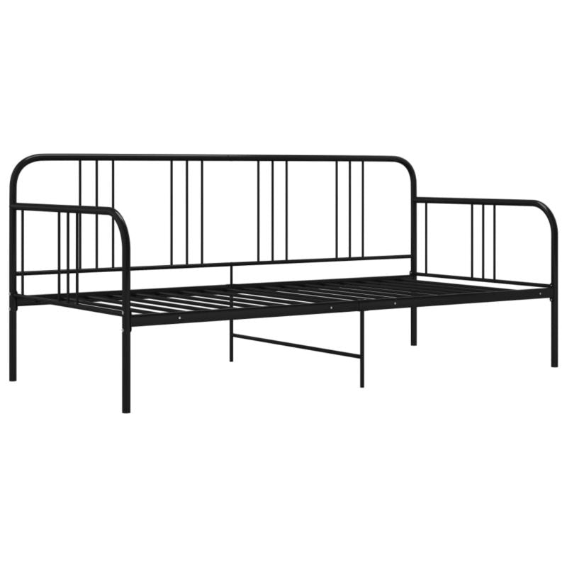 Sovesofa VidaXL Sort Metalstel 206x95x88 cm