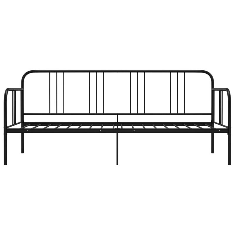 Sovesofa VidaXL Sort Metalstel 206x95x88 cm