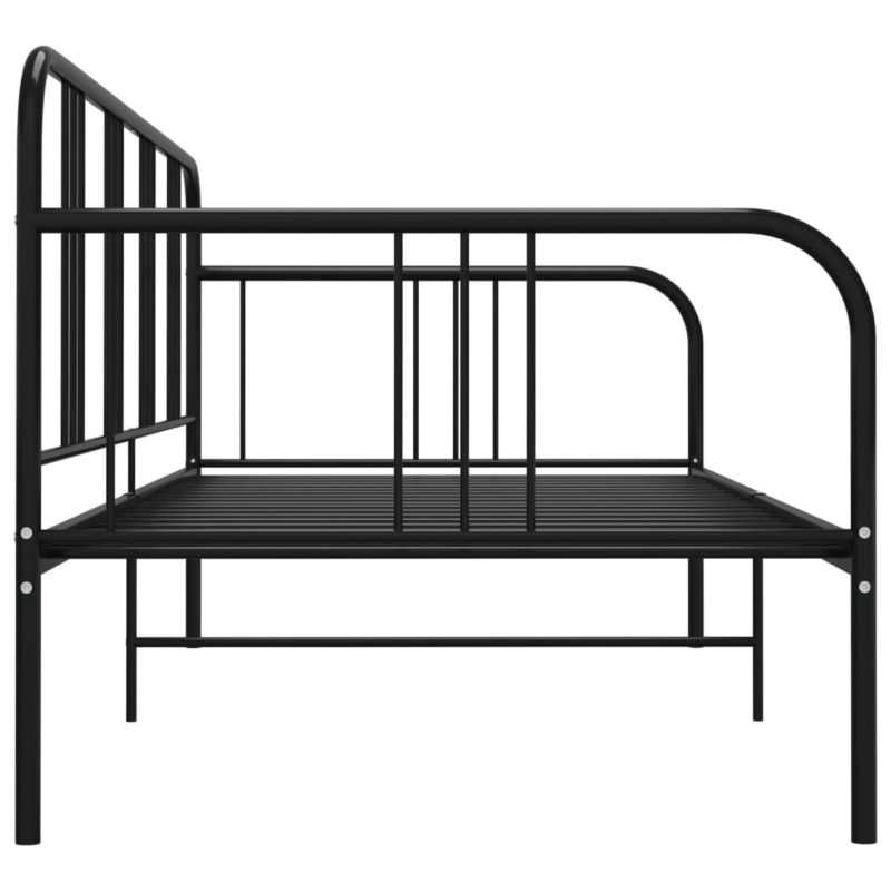 Sovesofa VidaXL Sort Metalstel 206x95x88 cm