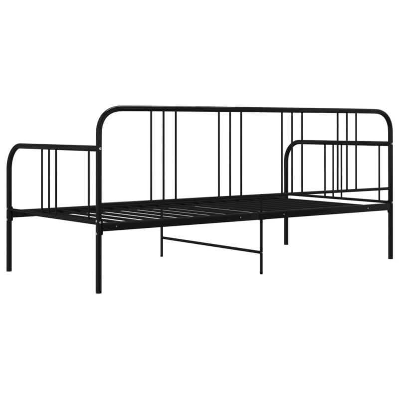 Sovesofa VidaXL Sort Metalstel 206x95x88 cm